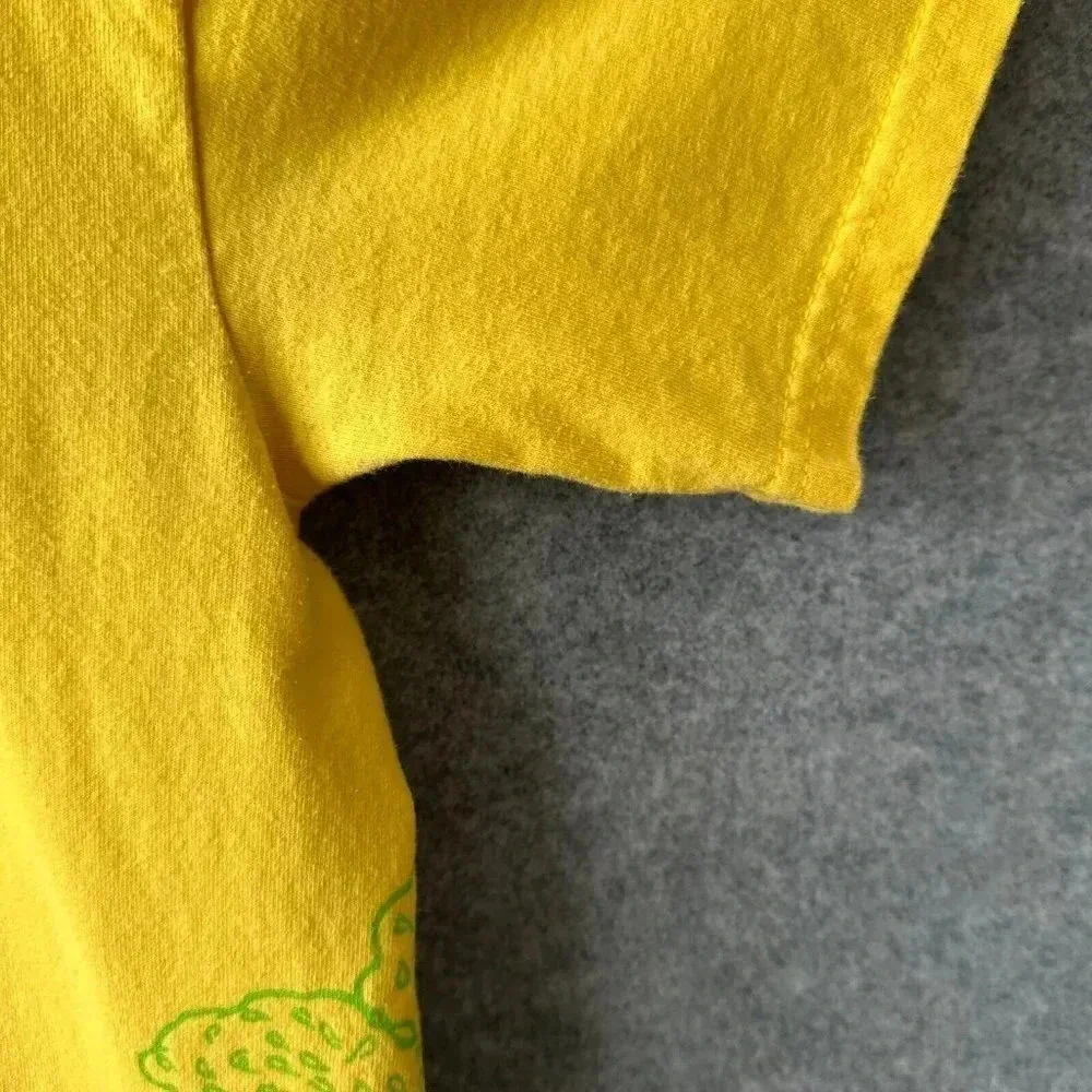 Earth Day Shirt Womens Small Yellow Trees‎ Recycle Nature Short Sleeve 2007